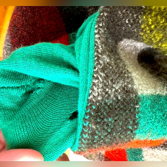 Anthropologie SIYU Multicolor Plaid 100% Wool Coat Size XL - Small - Picture 8 of 9